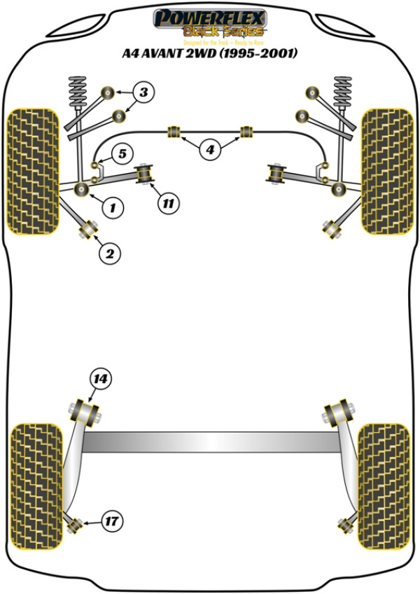 A4 Avant 2WD (1995-2001) - Race diagram