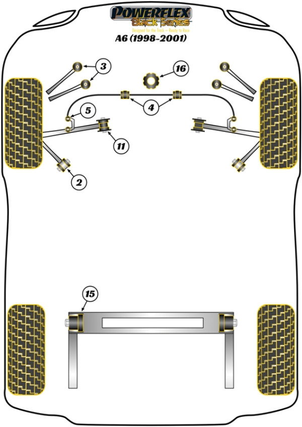 A6 (1998 - 2001) - Race diagram