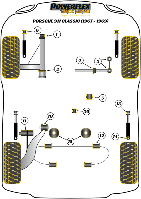 911 Classic (1967 - 1969) - Race diagram