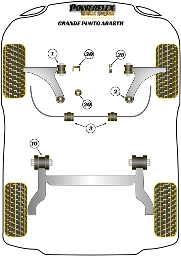 Abarth Grande Punto - Race diagram