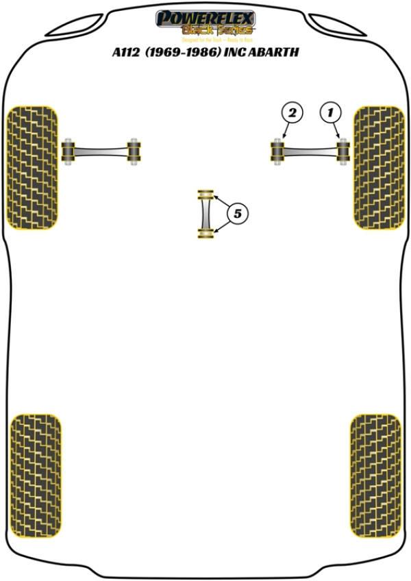 A112 inc Abarth (1969 - 1986) - Race diagram