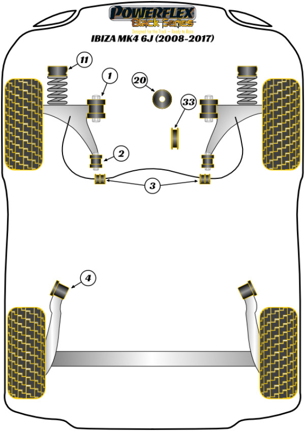 Ibiza MK4 6J (2008 - 2017) - Race diagram