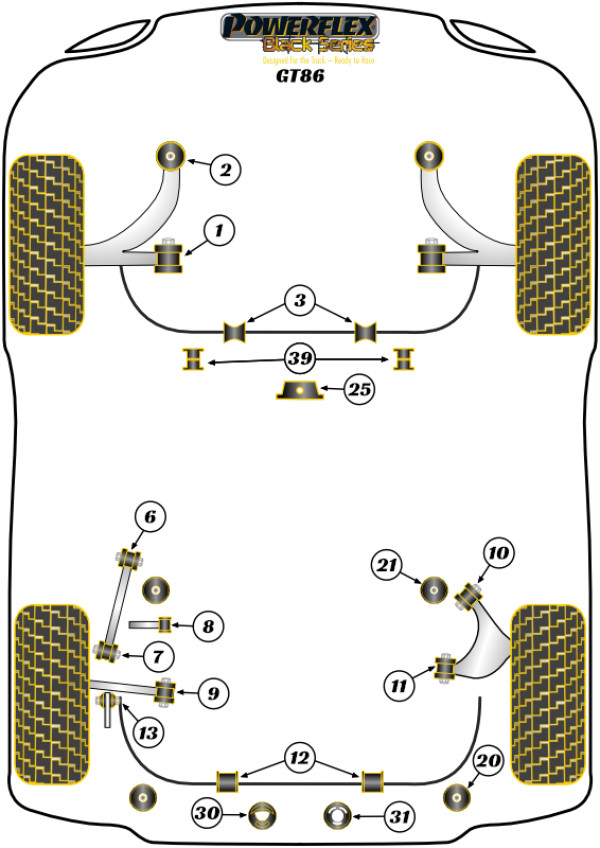 86 / GT86 (2012 on) - Race diagram