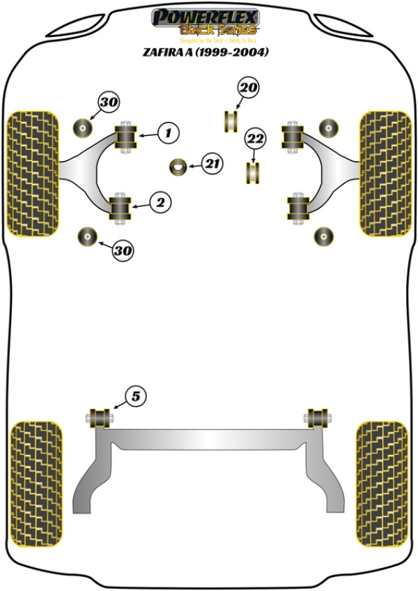 Zafira A (1999-2004) - Race diagram