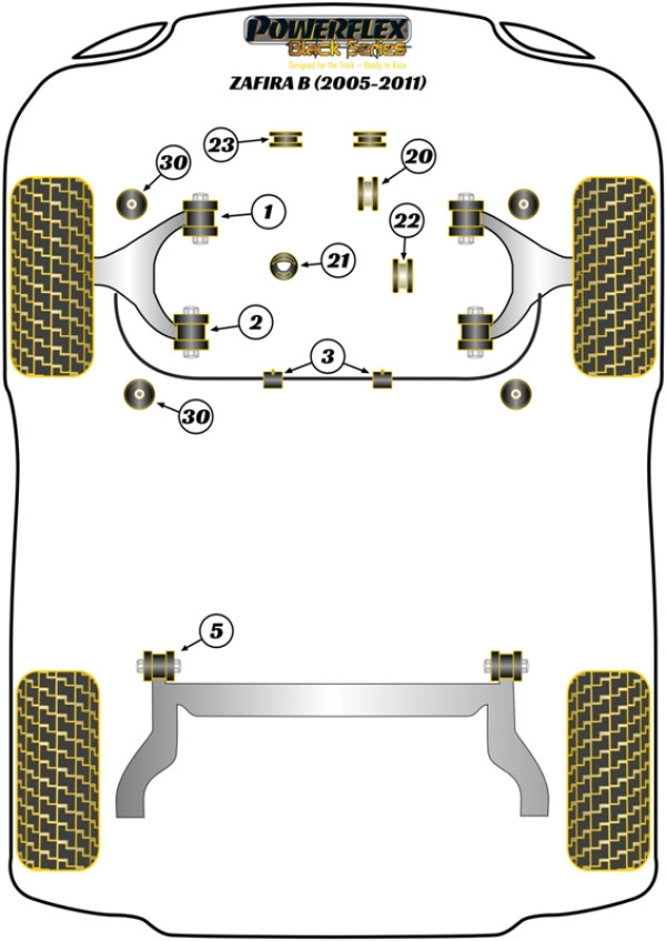 Zafira B (2005-2014) - Race diagram