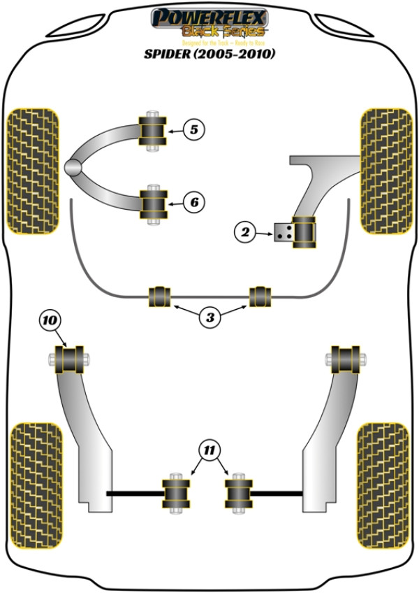 Spider 939 (2005-2010) - Race diagram