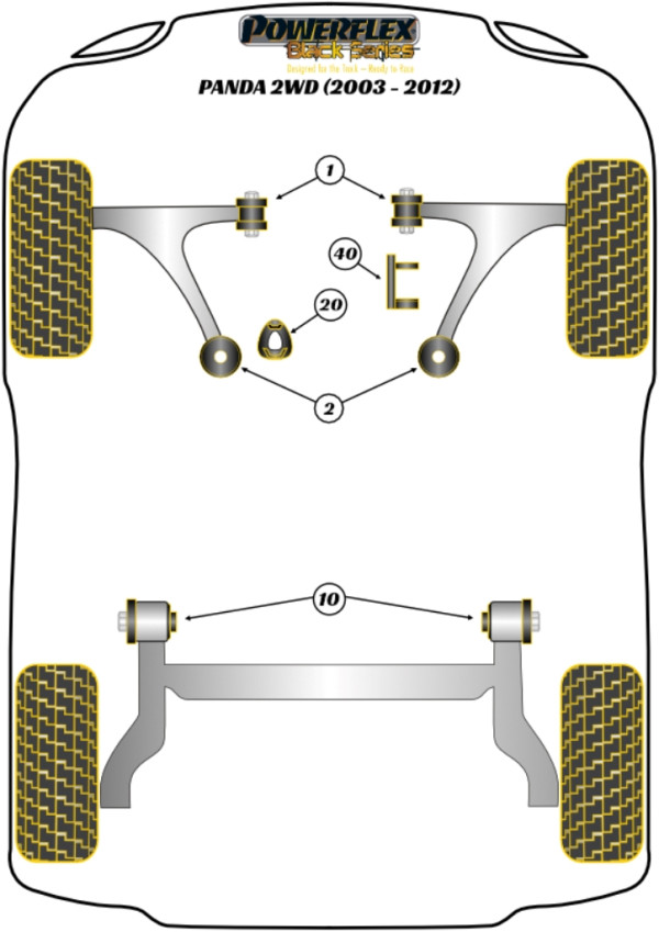 Gen 2 169 2WD (2003-2012) - Race diagram