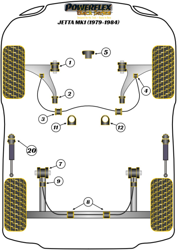Jetta MK1 A1 (1979-1984) - Race diagram