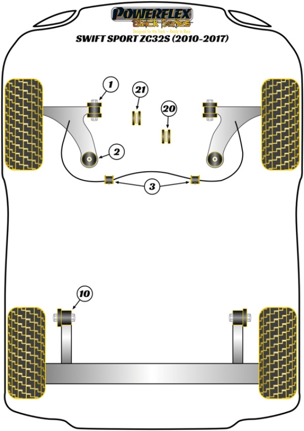 Swift Sport MK3 (ZC32S) (2010 - 2017) - Race diagram
