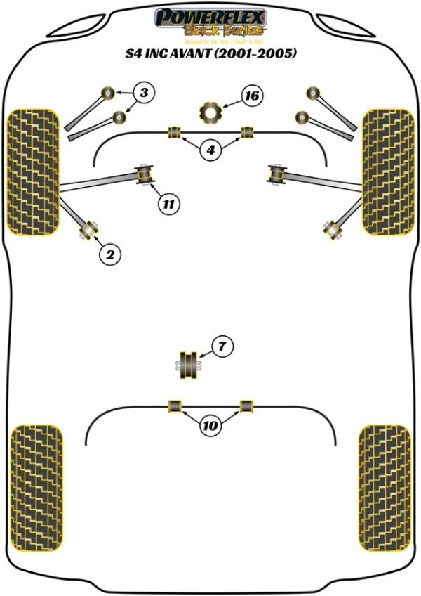 S4 inc. Avant (2001-2005) - Race diagram