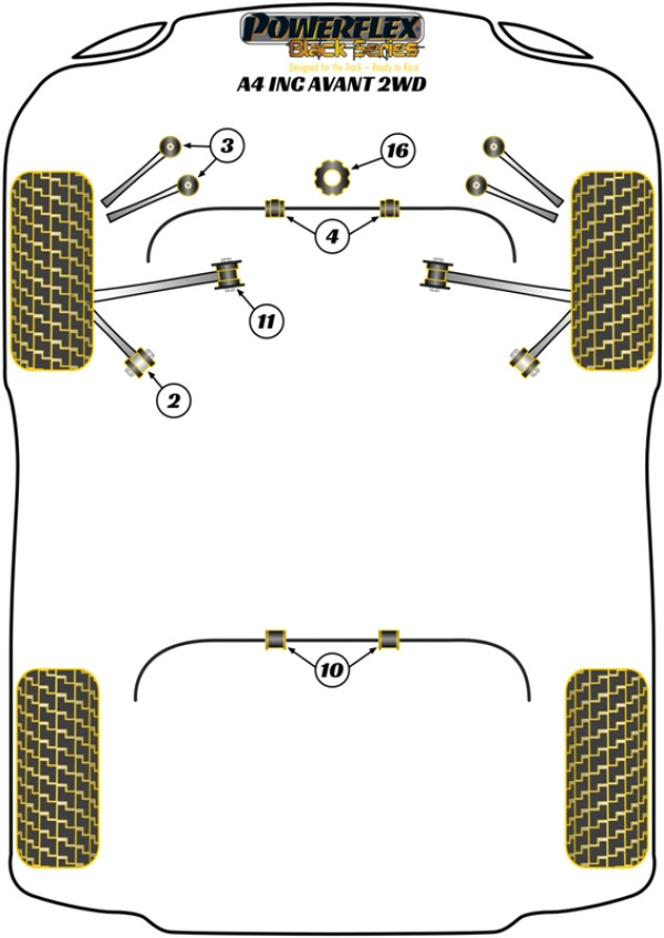A4 inc. Avant (2WD) - Race diagram