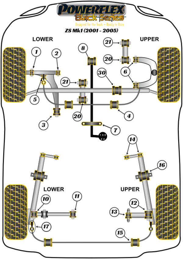 ZS Mk1 (2001-2005) - Race diagram