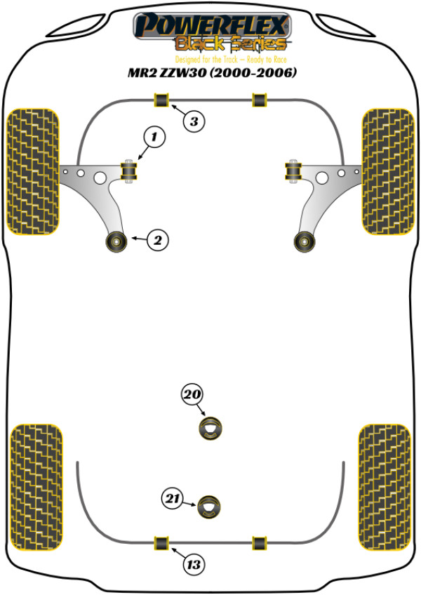 MR2 Gen3 ZZW30 (2000 - 2006) - Race diagram