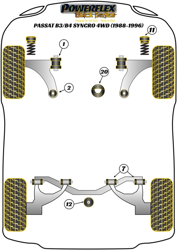 Passat B3/B4 Syncro 4WD (1988 - 1996) - Race diagram