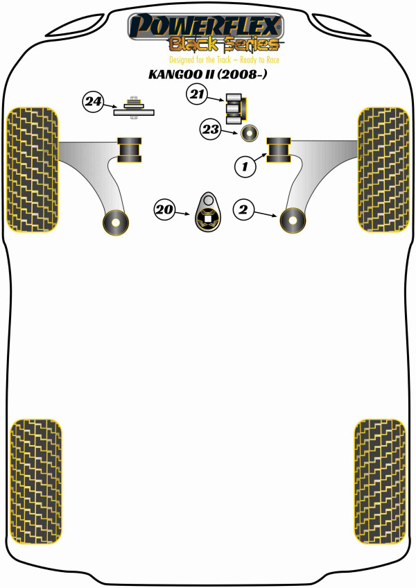 Kangoo II (2008-) - Race diagram
