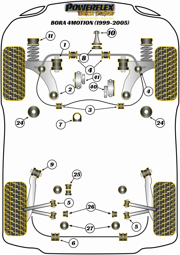 Bora 4Motion (1999-2005) - Race diagram