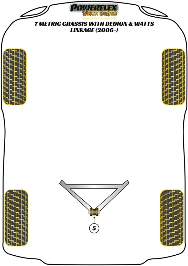 7 Metric Chassis with DeDion & Watts Linkage (2006 on) - Race diagram