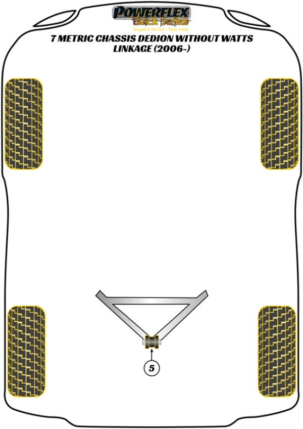7 Metric Chassis DeDion without Watts Linkage (2006 on) - Race diagram