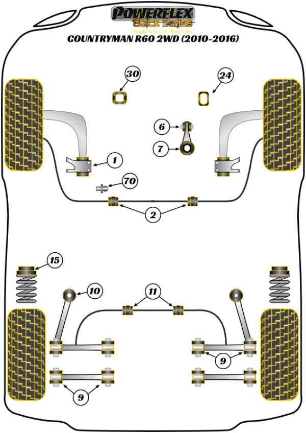 Countryman R60 2WD (2010-2016) - Race diagram