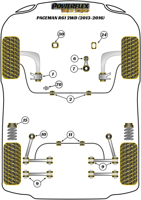 Paceman R61 2WD (2013-2016) - Race diagram