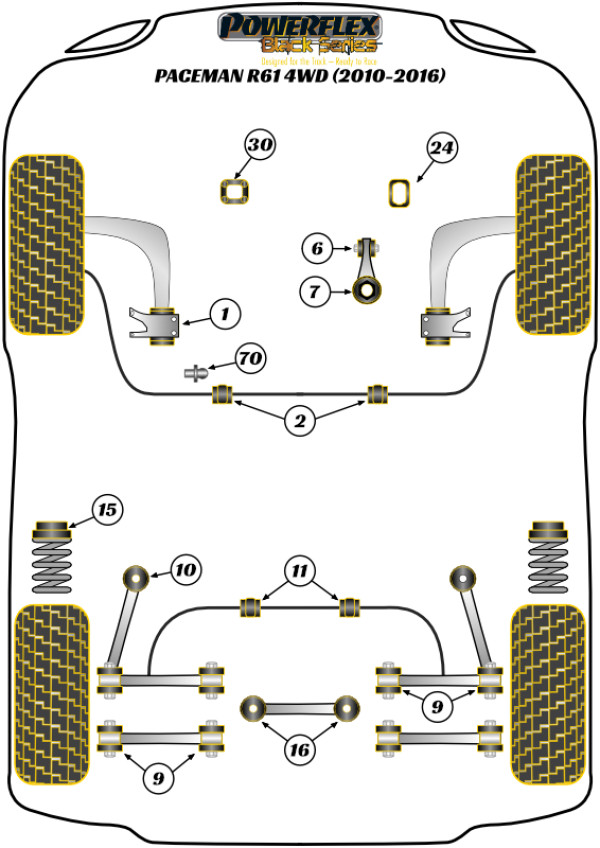 Paceman R61 4WD (2013-2016) - Race diagram