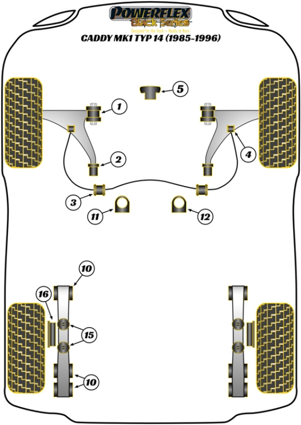 Caddy Mk1 Typ 14 (1985-1996) - Race diagram