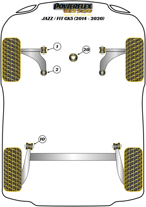 Jazz / Fit GK5 (2014 - 2020) - Race diagram