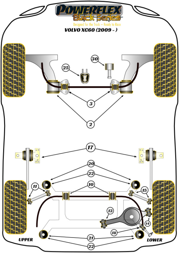XC60 (2009 - 2017) - Race diagram
