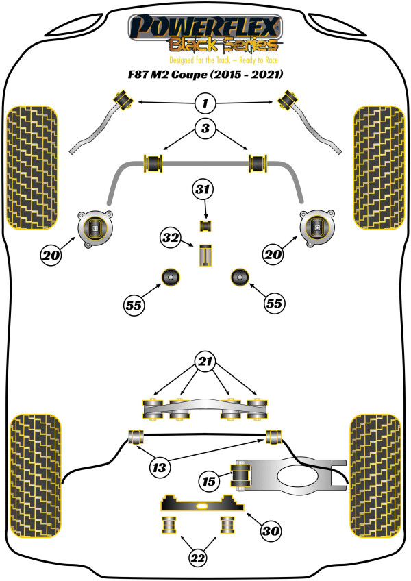F87 M2 Coupe (2015 - 2021) - Race diagram