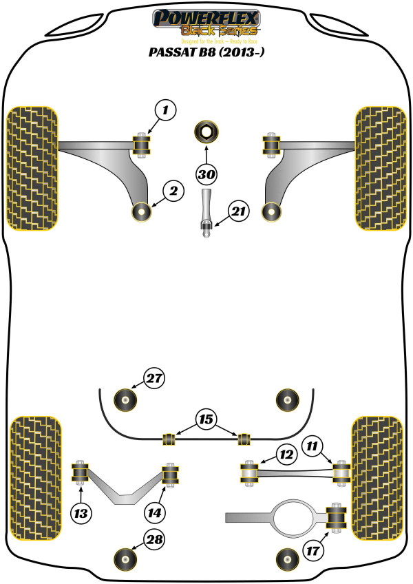 Passat B8 (2015 - 2024) - Race diagram