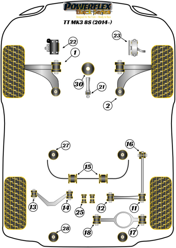 TT / TTRS Mk3 FV/8S (2014 - 2023) - Race diagram