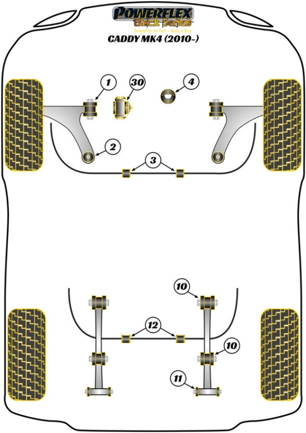 Caddy MK3.5 Typ 2K (06/2010 - 2020) - Race diagram