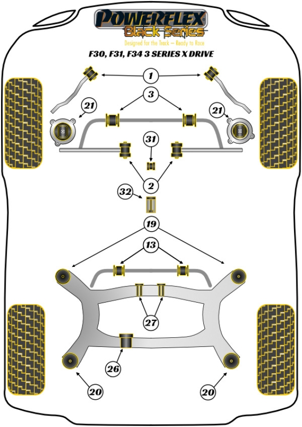 F3* Sedan / Touring xDrive (2011 - 2018) - Race diagram