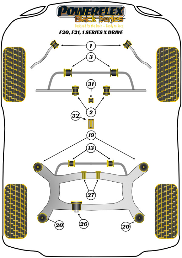 F20, F21 XDRIVE (2011 - 2019) - Race diagram