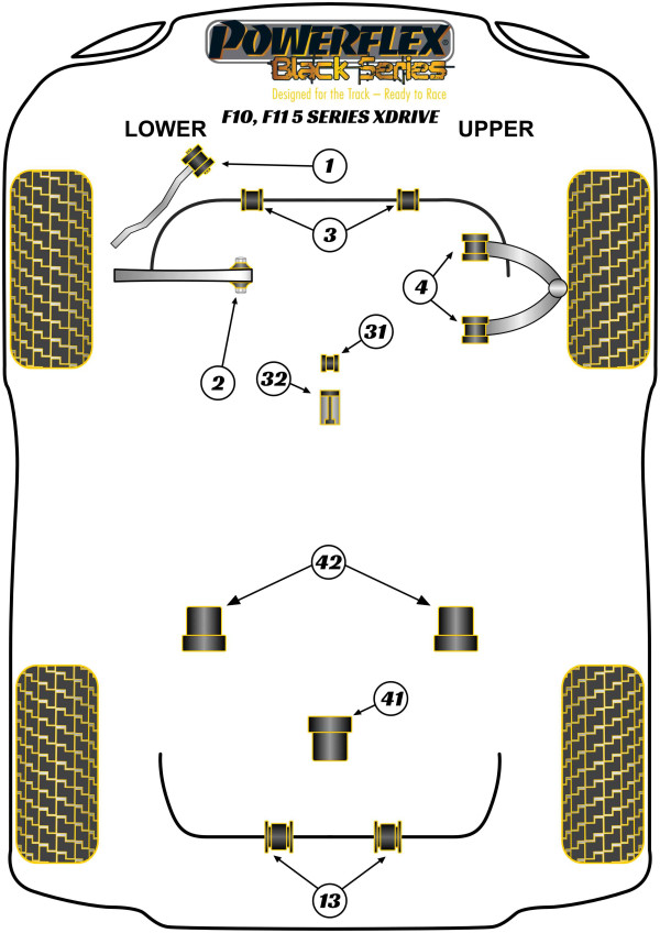 F10 Saloon / F11 Touring xDrive (2010-2017) - Race diagram
