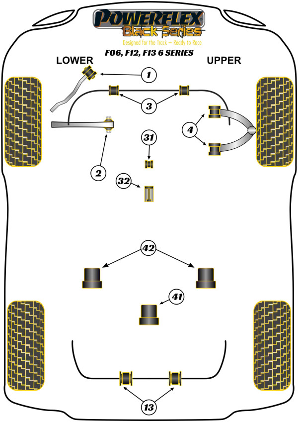 F06 Sedan / F12 Convertible / F13 Coupe (2011-2018) - Race diagram