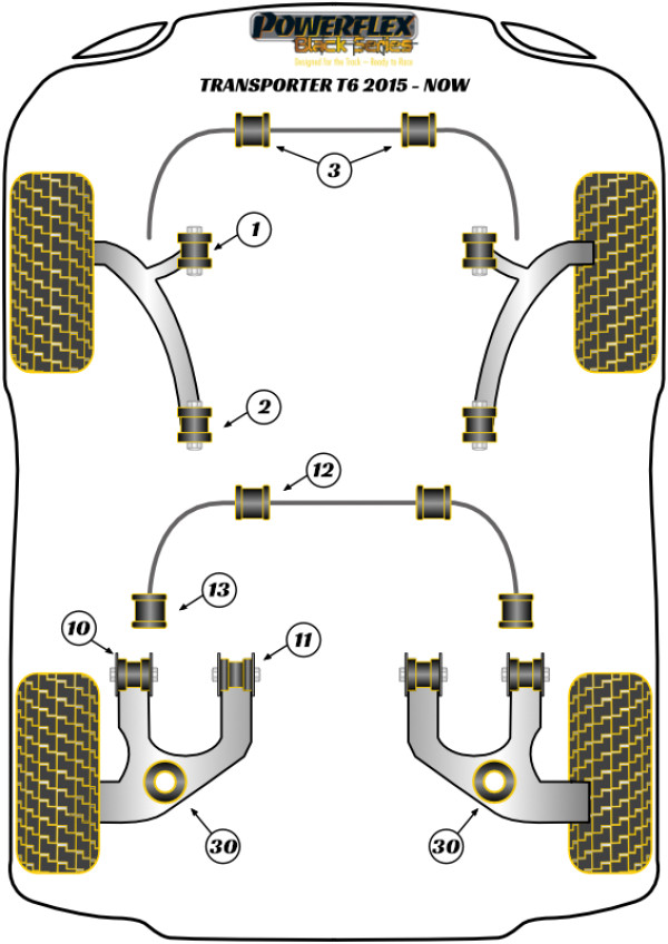 T6 / 6.1 Transporter (2015 - 2024) - Race diagram