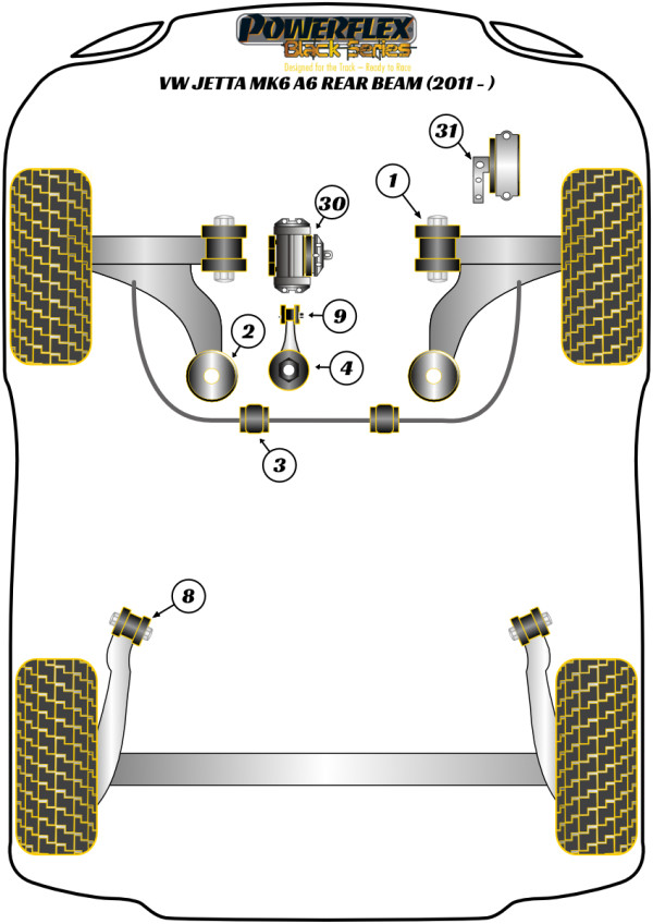 Jetta MK6 A6 Multi-Link (2011 - 2018) - Race diagram