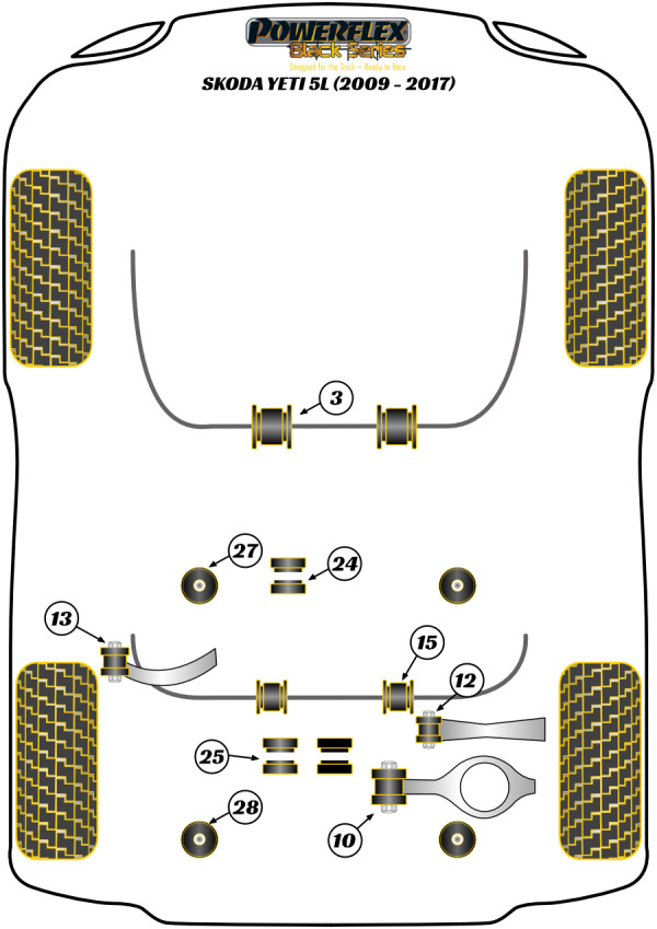 Yeti 5L (2009 - 2017) - Race diagram