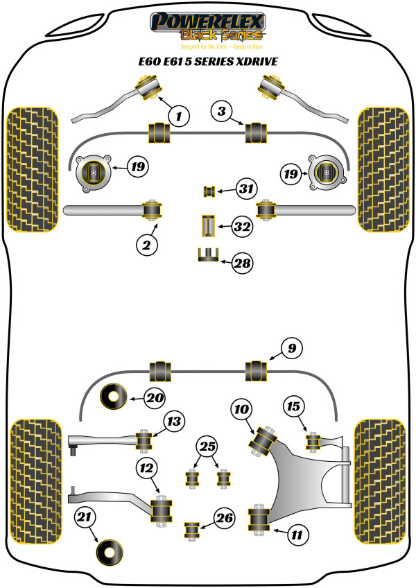 E60/E61 xDrive - Race diagram