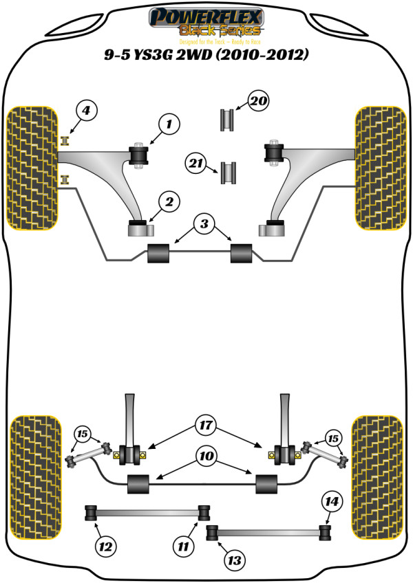 9-5 YS3G 2WD (2010 - 2012) - Race diagram