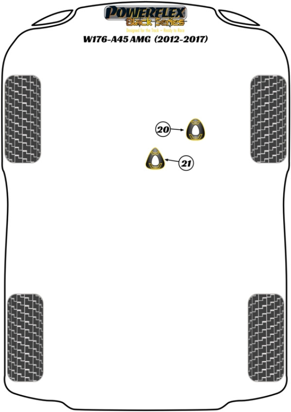 A Class W176 inc. A45 AMG (2012-2017) - Race diagram