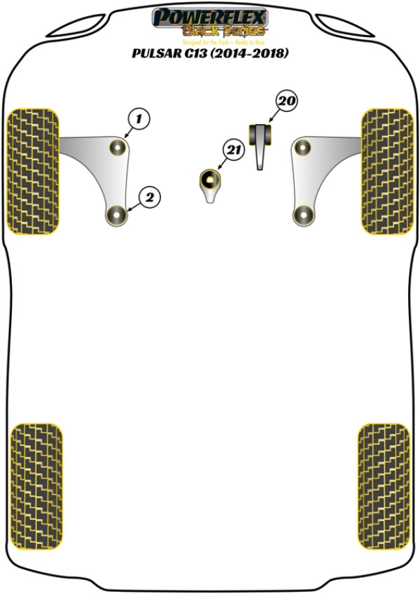 Pulsar C13 (2014 - 2018) - Race diagram