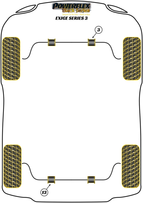 Exige Series 3 (2012-2016) - Race diagram