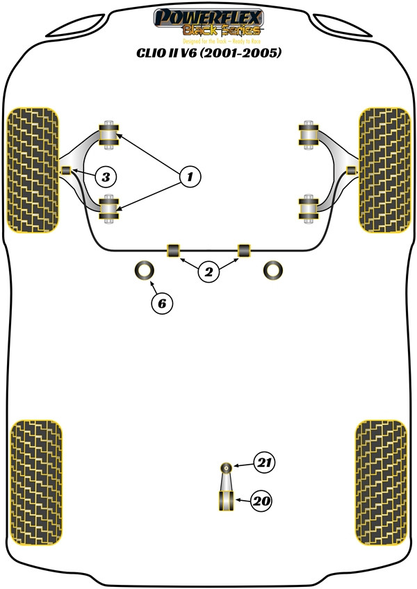 Clio V6 (2001 - 2005) - Race diagram