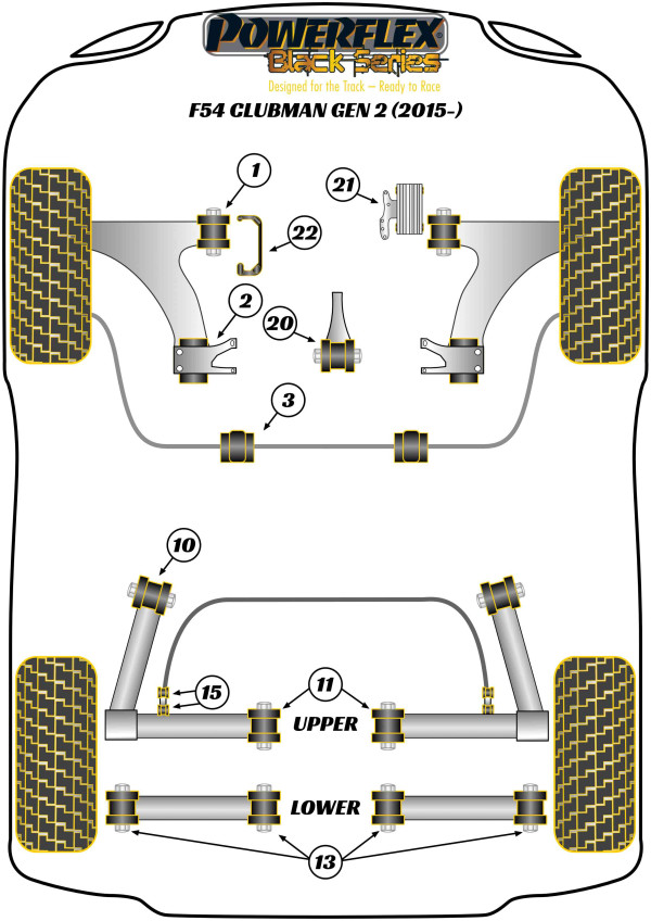 F54 Clubman Gen 2 (2015 - 2024) - Race diagram