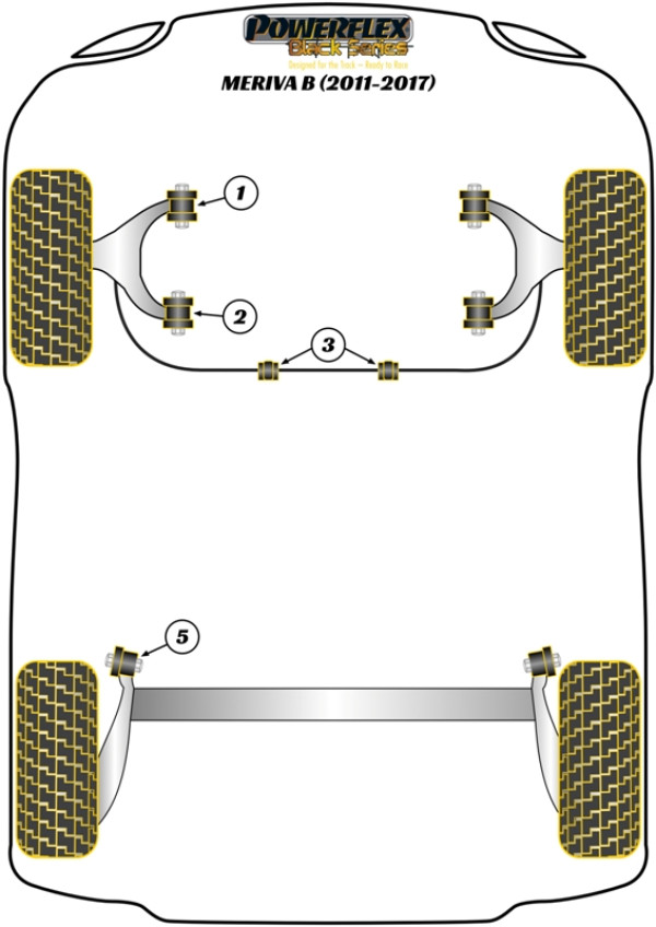 Meriva B (2011 - 2017) - Race diagram
