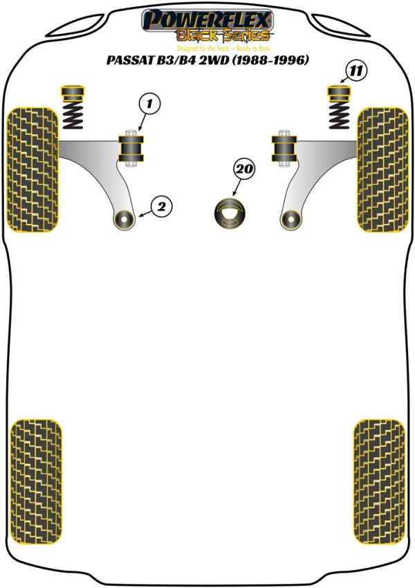 Passat B3/B4 2WD (1988 - 1996) - Race diagram
