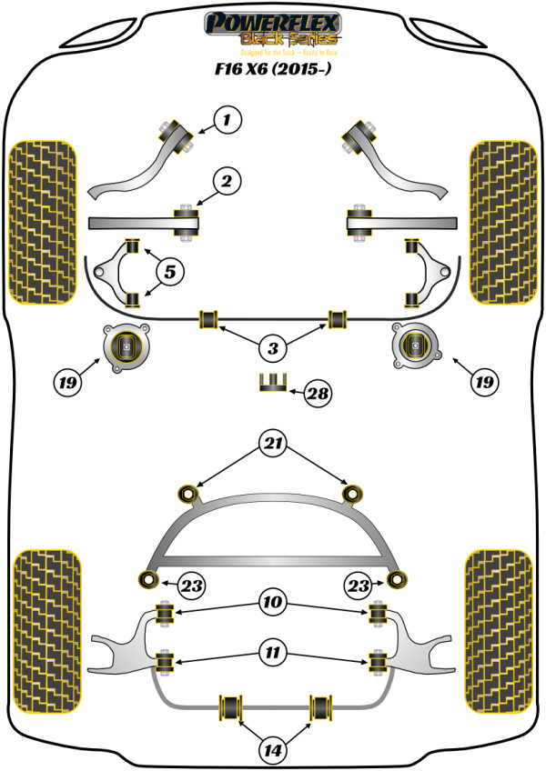 X6 F16 (2014-2019) - Race diagram