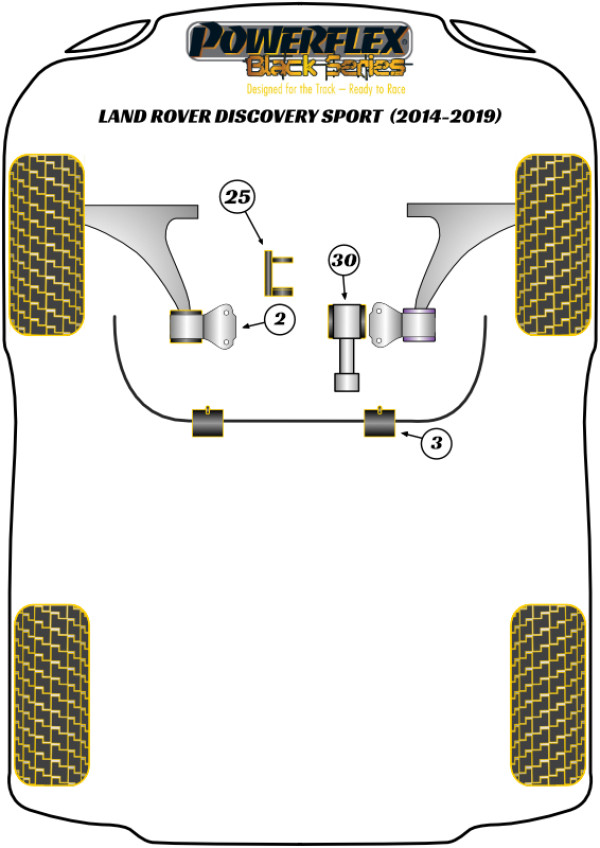 Discovery Sport 1 LR550 (2014 - 2019) - Race diagram